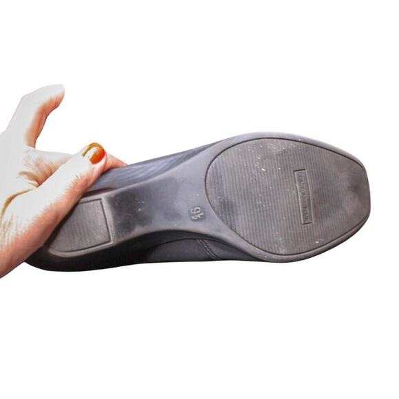 Coach And Four Fabric Comfort Heel Shoes Square Toe Chunky Heel 9.5 - Picture 6 of 6